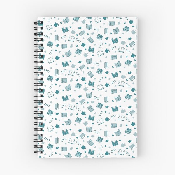 Item preview, Cute Teal Book and Reading Pattern designed and sold by amgraphics.