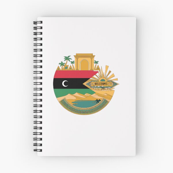 Item preview, Libya Welcomes Flag Map Tripoli, Benghazi, Sahara desert designed and sold by AnimalsDH305.