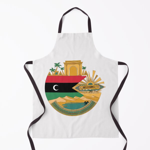 Item preview, Libya Welcomes Flag Map Tripoli, Benghazi, Sahara desert designed and sold by AnimalsDH305.