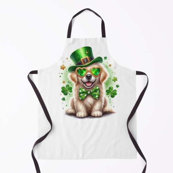 Item preview, A cute Golden Retriever dog and clovers designed and sold by BellaRoxiell.