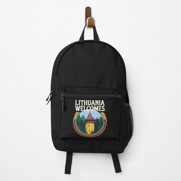 Item preview, Lithuania Welcomes Flag Map Vilnius, Trakai Island designed and sold by AnimalsDH305.