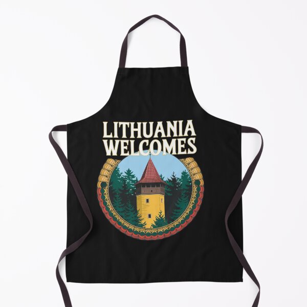 Item preview, Lithuania Welcomes Flag Map Vilnius, Trakai Island  designed and sold by AnimalsDH305.