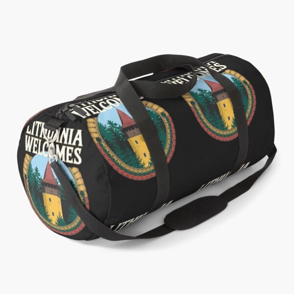 Item preview, Lithuania Welcomes Flag Map Vilnius, Trakai Island designed and sold by AnimalsDH305.
