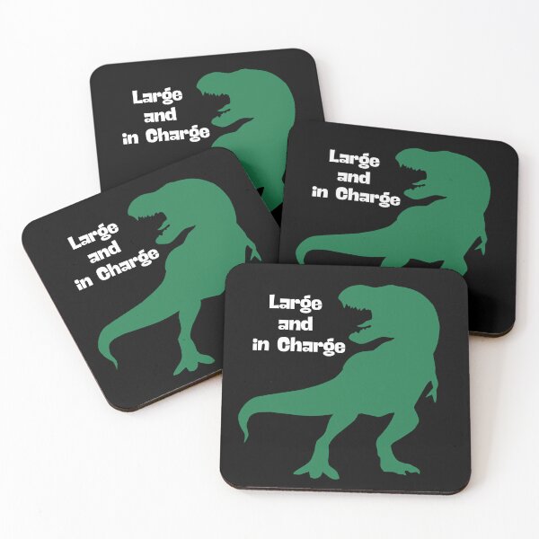 Item preview, Large and in Charge - Funny T Rex Dinosaur designed and sold by TousheArt.