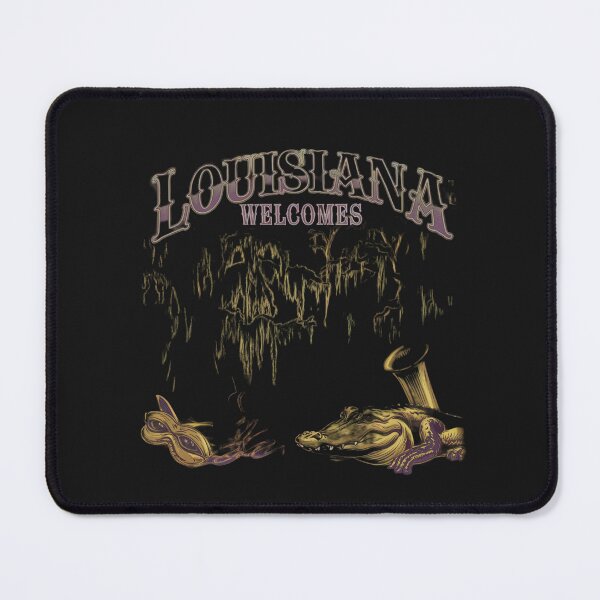 Item preview, Louisiana Welcomes Flag Map New Orleans, designed and sold by AnimalsDH305.