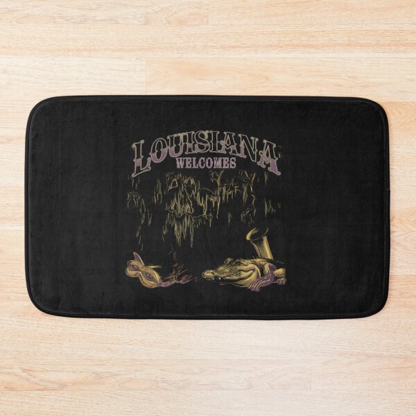 Item preview, Louisiana Welcomes Flag Map New Orleans,  designed and sold by AnimalsDH305.