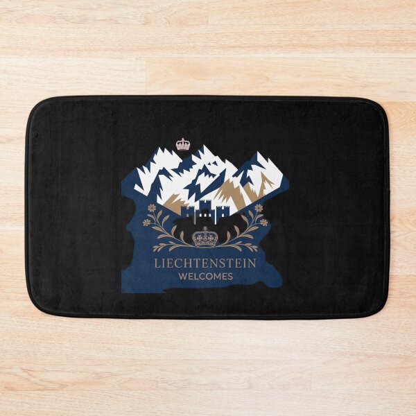 Item preview, Liechtenstein Welcomes Flag Map Vaduz, Alps designed and sold by AnimalsDH305.