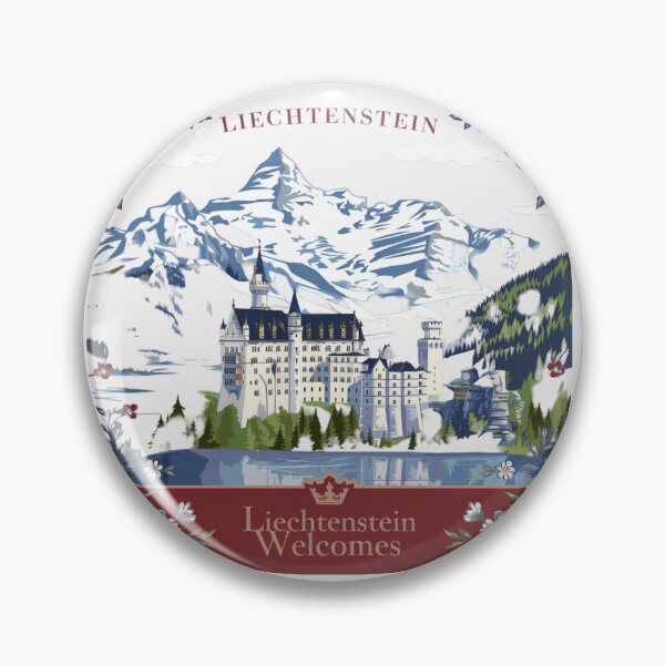 Item preview, Liechtenstein Welcomes Flag Map Vaduz, Alps designed and sold by AnimalsDH305.
