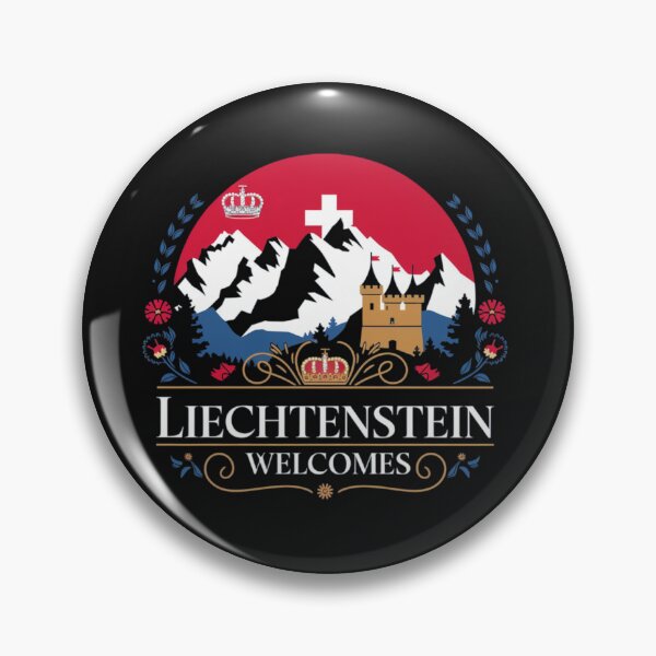 Item preview, Liechtenstein Welcomes Flag Map Vaduz, Alps designed and sold by AnimalsDH305.