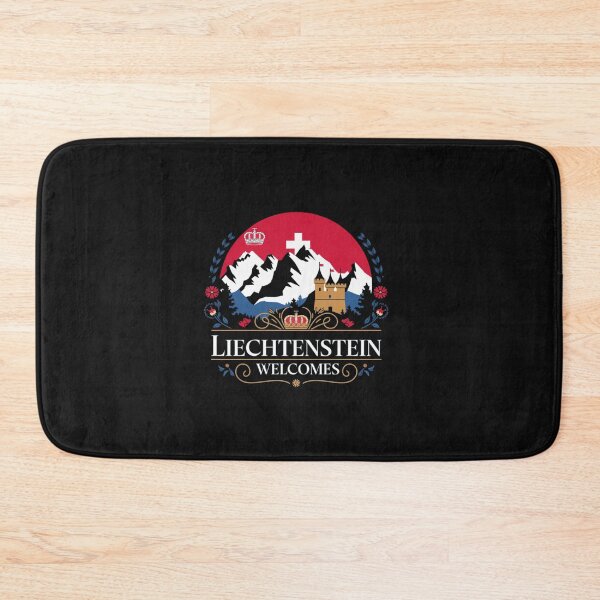 Item preview, Liechtenstein Welcomes Flag Map Vaduz, Alps designed and sold by AnimalsDH305.