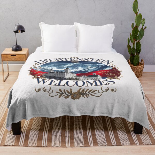Item preview, Liechtenstein Welcomes Flag Map Vaduz, Alps designed and sold by AnimalsDH305.