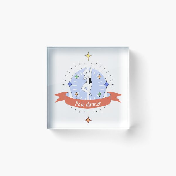 Item preview, Abstract Illustration of a Pole Dancer with Radiating Background designed and sold by Creative88Art.