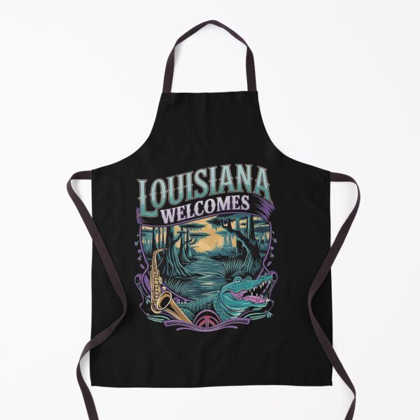Item preview, Louisiana Welcomes Flag Map New Orleans, designed and sold by AnimalsDH305.