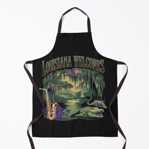 Item preview, Louisiana Welcomes Flag Map New Orleans, designed and sold by AnimalsDH305.