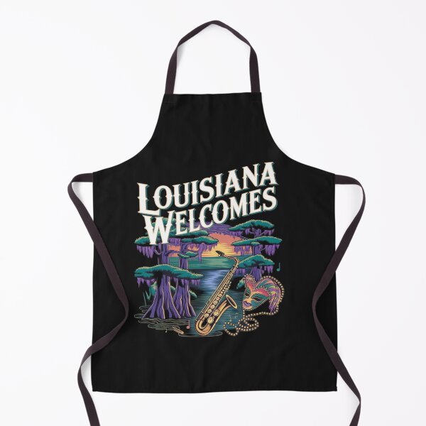 Item preview, Louisiana Welcomes Flag Map New Orleans, designed and sold by AnimalsDH305.