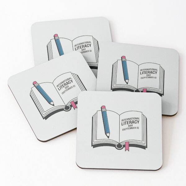Item preview, Open Book with Ribbon Bookmark and Pencil for International Literacy Day designed and sold by Creative88Art.