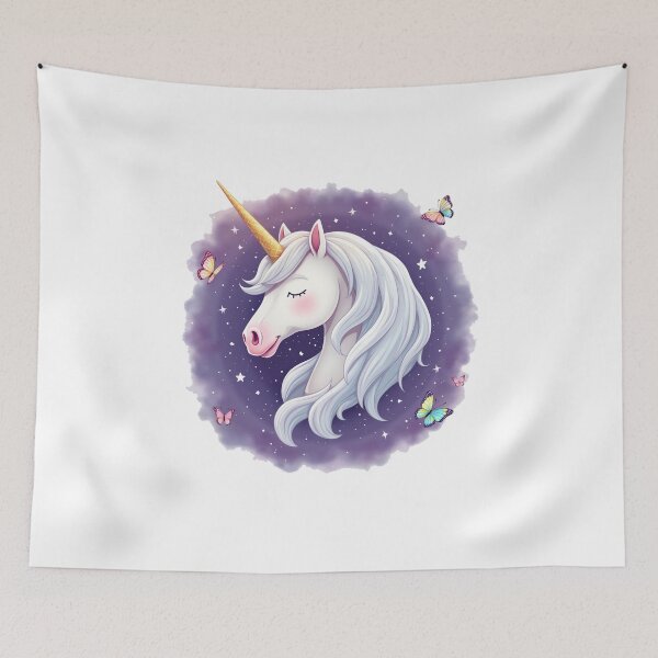 Item preview, unicorn and butterflys designed and sold by jkrphoto.