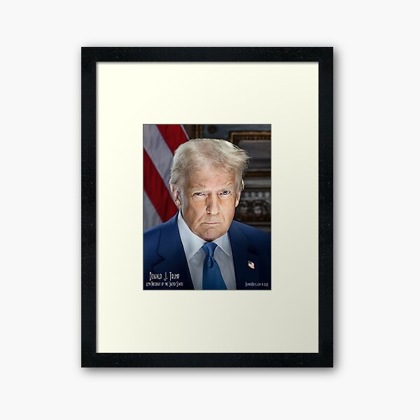 Trump Inauguration Photo Framed Art Print