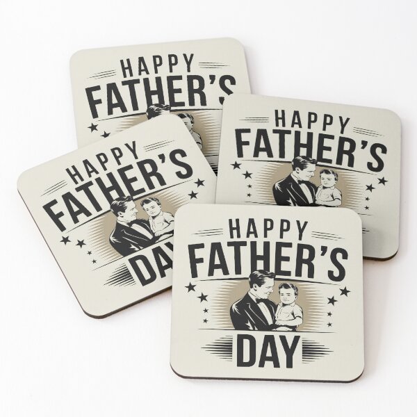 Item preview, Vintage Father's Day Design with Father and Child Illustration designed and sold by Creative88Art.