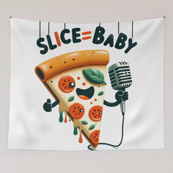 Item preview, Funny Pizza Slice Slice Baby Design designed and sold by ClothingByLenni.