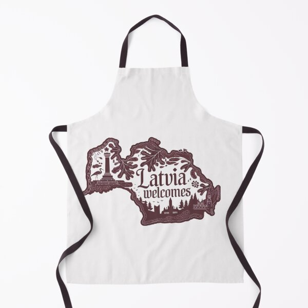Item preview, Latvia Welcomes Flag Map Riga, art nouveau, Jurmala designed and sold by AnimalsDH305.