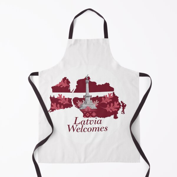 Item preview, Latvia Welcomes Flag Map Riga, art nouveau, Jurmala designed and sold by AnimalsDH305.