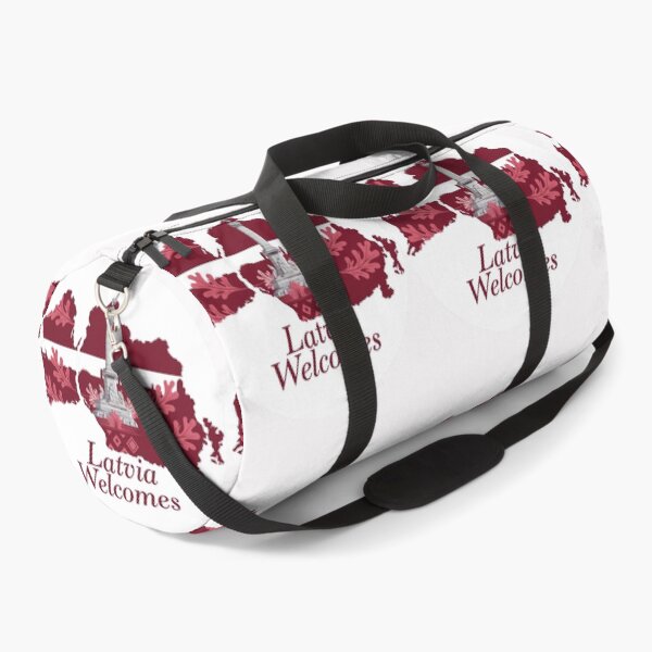 Item preview, Latvia Welcomes Flag Map Riga, art nouveau, Jurmala designed and sold by AnimalsDH305.