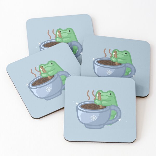 Item preview, Frog mixing hot cocoa designed and sold by FlowMinnow.