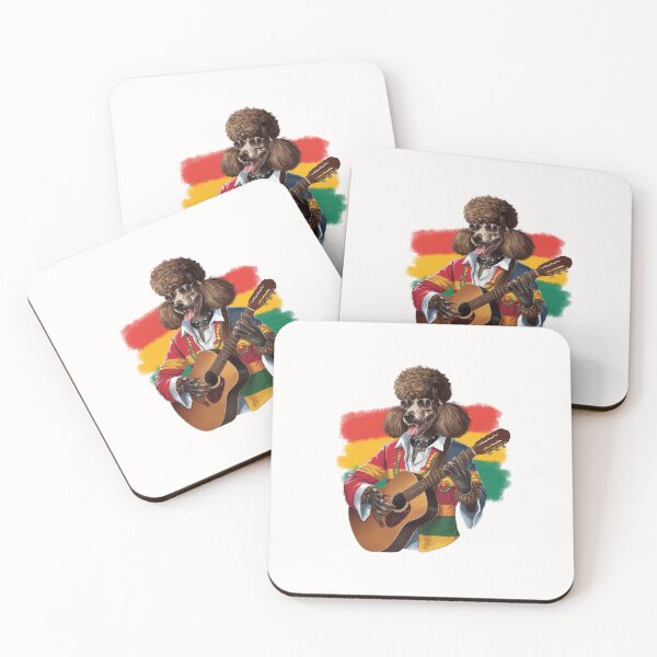 Item preview,  Poodle dog plays the guitar, Musician , Guitar teacher, Music lover, Guitar player, Guitarist poodle, designed and sold by KolorellaS.