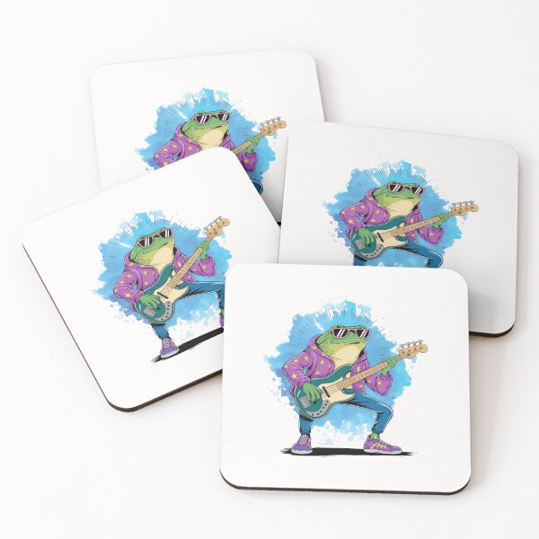 Item preview, Frog plays the guitar, Bass guitar, Musician , Guitar teacher, Music lover, Guitar player designed and sold by KolorellaS.