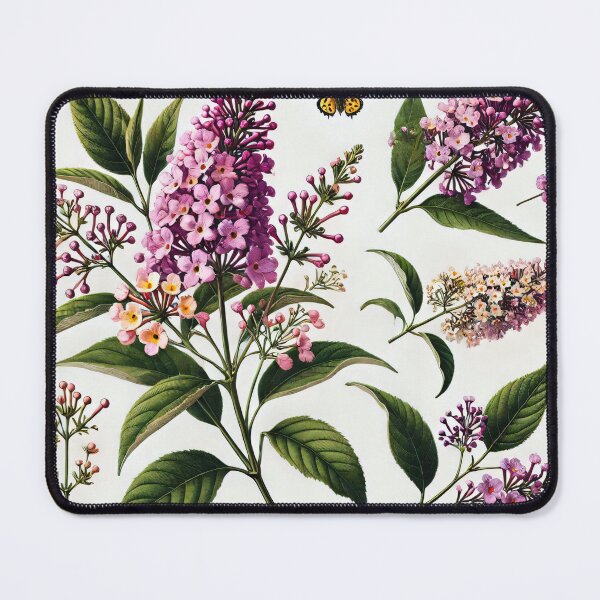 Item preview, Botanical - Elegant Rainbow Buddleia Butterfly Botanical Art by heidiannemorris designed and sold by FOLK ART FUSION.