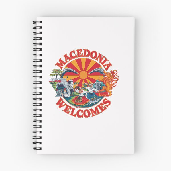 Item preview, Macedonia Welcomes Flag Map Skopje, Lake Ohrid designed and sold by AnimalsDH305.