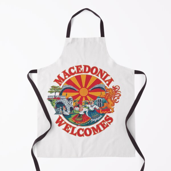 Item preview, Macedonia Welcomes Flag Map Skopje, Lake Ohrid designed and sold by AnimalsDH305.