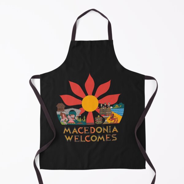Item preview, Macedonia Welcomes Flag Map Skopje, Lake Ohrid designed and sold by AnimalsDH305.