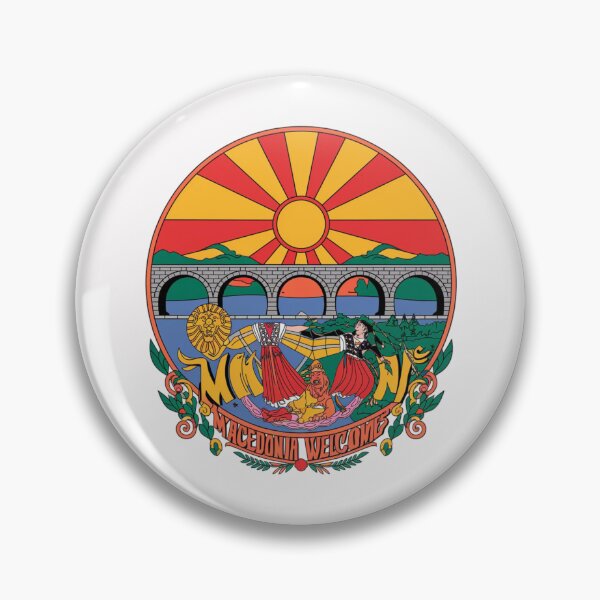 Item preview, Macedonia Welcomes Flag Map Skopje, Lake Ohrid designed and sold by AnimalsDH305.