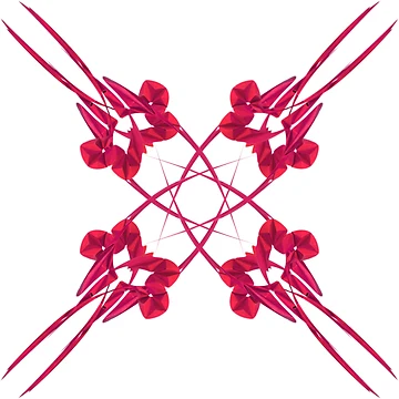 Artwork thumbnail, Red star pattern by Meo Design