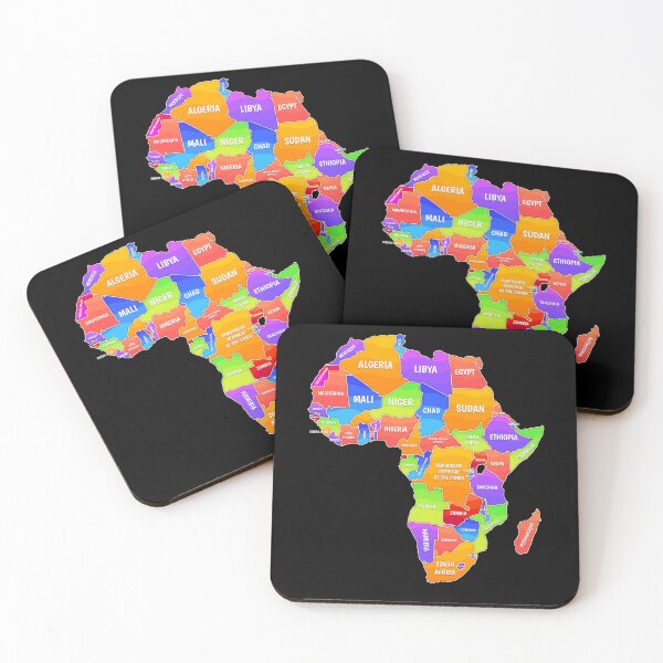 Item preview, Colorful Map Of Africa designed and sold by MooonTees.