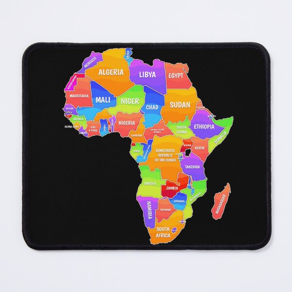 Item preview, Colorful Map Of Africa designed and sold by MooonTees.