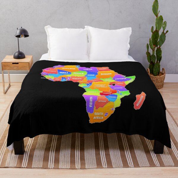 Item preview, Colorful Map Of Africa designed and sold by MooonTees.