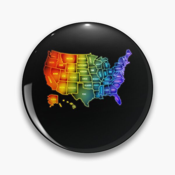 Item preview, Colorful Map Of America designed and sold by MooonTees.