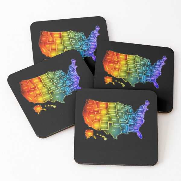 Item preview, Colorful Map Of America designed and sold by MooonTees.