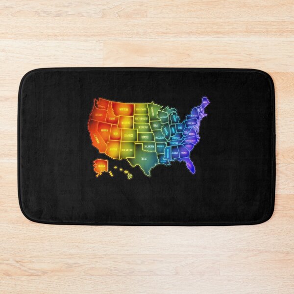Item preview, Colorful Map Of America designed and sold by MooonTees.