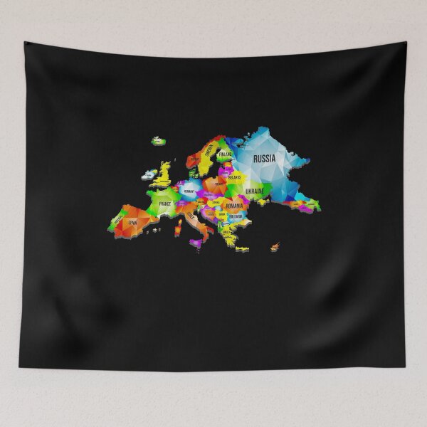 Item preview, Colorful Map Of Europe designed and sold by MooonTees.