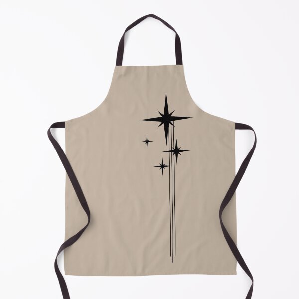 Item preview, 1950s Atomic Age Retro Starbursts Beige Taupe and Black designed and sold by kierkegaard.