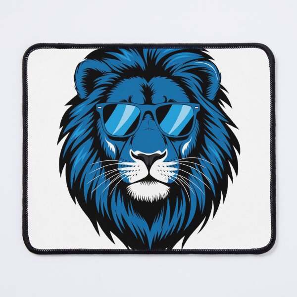 Item preview, Lion in Blue Glasses, Lion, Blue Glasses designed and sold by KolorellaS.