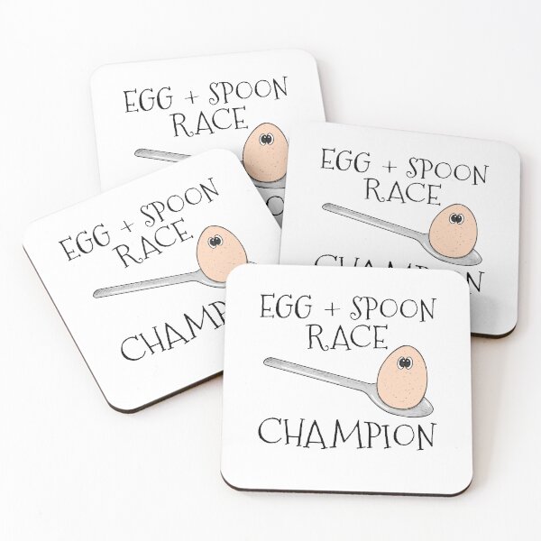 Item preview, Egg and Spoon Race Champion, School Sports Funny designed and sold by doodlerob.