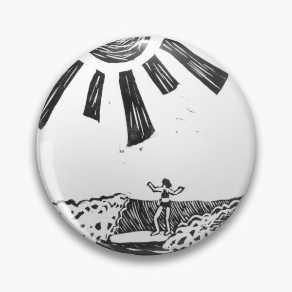 Item preview, Surfer Girl Longboarding in the Sun designed and sold by earthchildgrace.