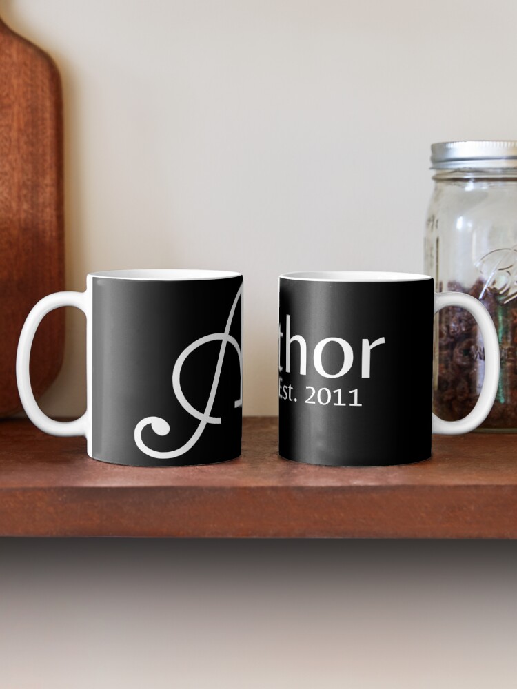 Thumbnail 2 of 6, Coffee Mug, "Author Est. 2011" - White designed and sold by RockWinterRec.