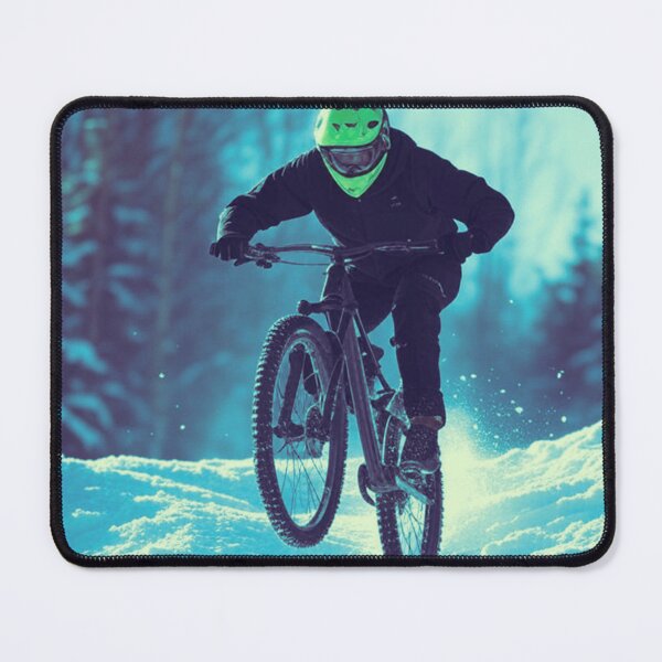 Item preview, MTB Shredder Racing Through the Snow designed and sold by GrizzlyCollective.