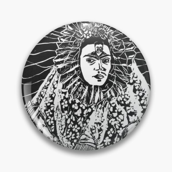 Item preview, Impresión en linóleo de Frida Kahlo designed and sold by earthchildgrace.